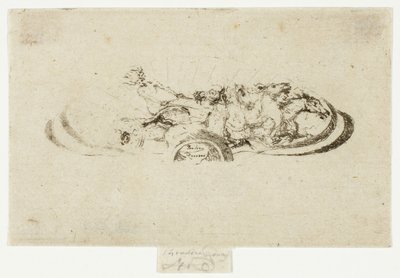 Phaeton, Studie för dekoration av en ram av Theodore Roussel