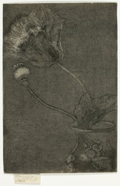 Vallmo i en vas av Theodore Roussel