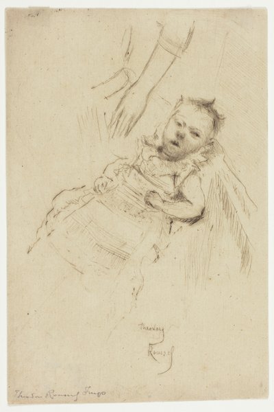 Porträtt av Margery Chambers, tio veckor gammal av Theodore Roussel