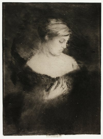 Profil av en kvinna av Theodore Roussel