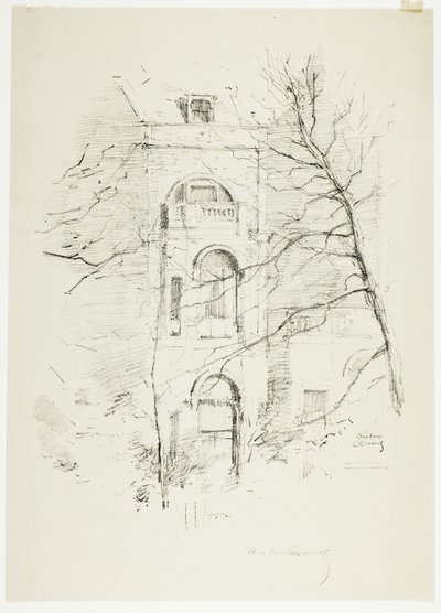 Vinter, ett hus i Green Park av Theodore Roussel