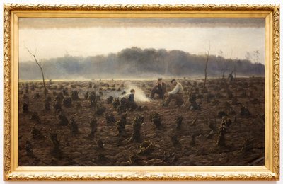 Stubbarna (Les Souches) (olja på duk) av Theodore Verstraete