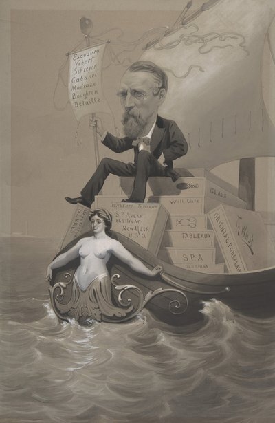 Samuel P. Avery transporterar sina skatter över havet, ca. 1875-80. av Theodore Wust