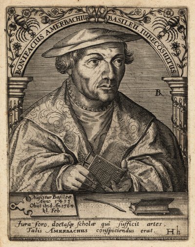 Bonifatius Amerbach av Theodore de Bry