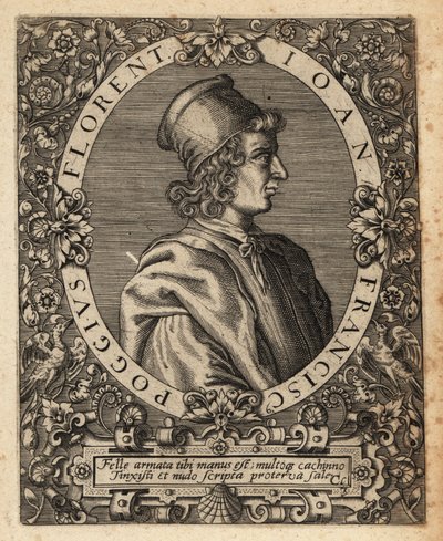 Gian Francesco Poggio Bracciolini av Theodore de Bry