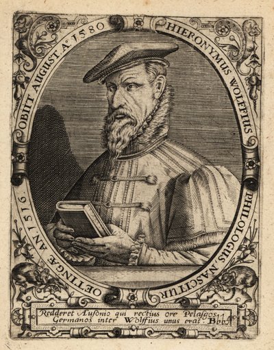 Hieronymus Wolf, tysk historiker av Theodore de Bry