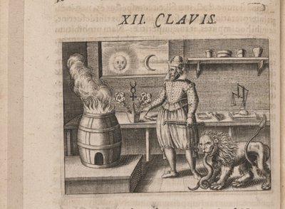 Illustration för Tripus Avrevs, det vill säga tre avhandlingar av utvalda kemister.., 1618 av Theodore de Bry