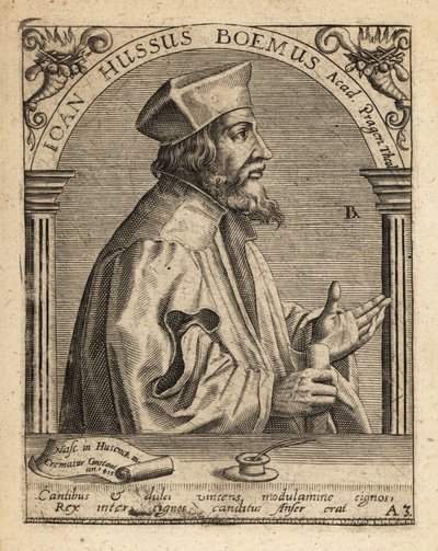 Jan Hus av Theodore de Bry