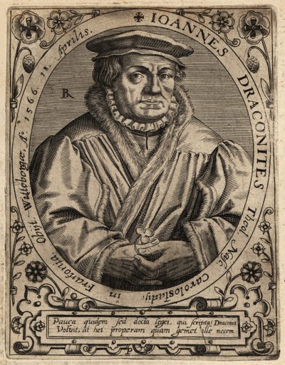 Johannes av Draconia av Theodore de Bry