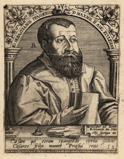 Johann Sebastian Pfauser av Theodore de Bry