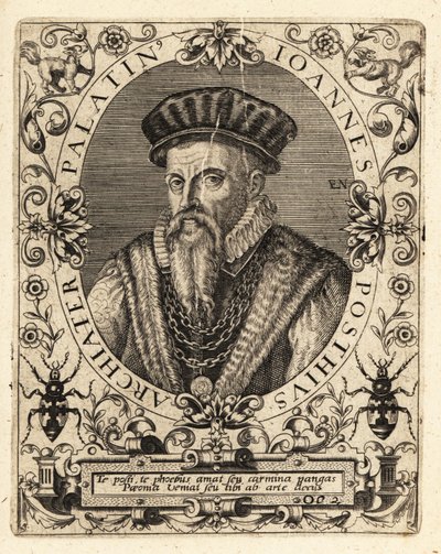 Johannes Posth, tysk humanist och läkare av Theodore de Bry