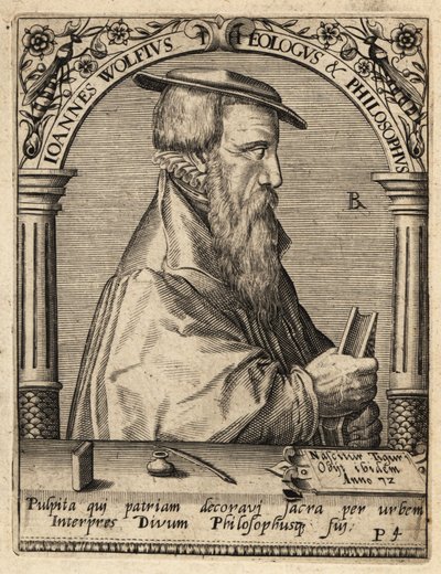 John Wolf, ca 1521–1572, schweizisk reformert teolog. av Theodore de Bry