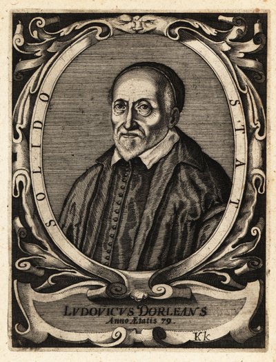 Louis Dorleans, fransk poet och broschyr av Theodore de Bry