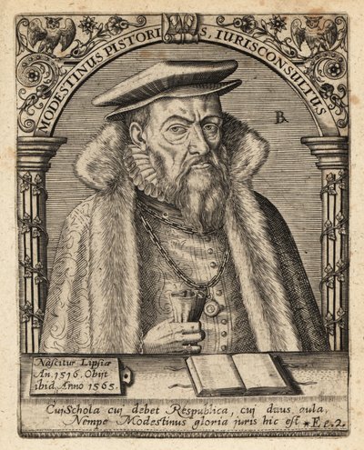 Modestinus bagaren av Theodore de Bry