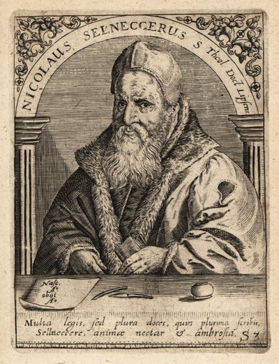 Nicholas Selnecker av Theodore de Bry