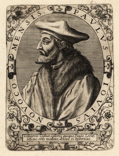 Paolo Giovio, italiensk läkare. av Theodore de Bry