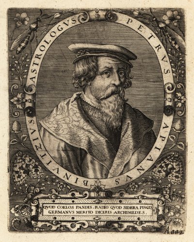Peter Apian, tysk astronom. av Theodore de Bry