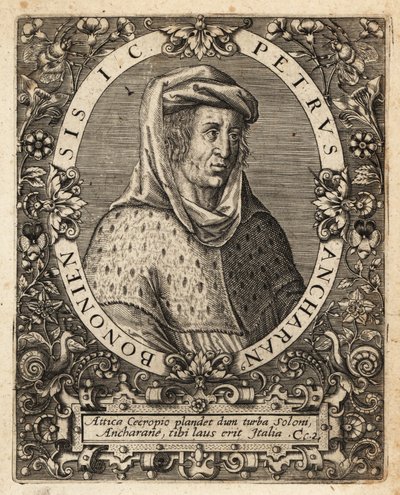 Peter av Ancarano, ca 1333-1416, italiensk jurist. av Theodore de Bry