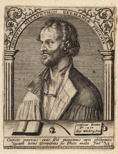 Philip Melanchthon av Theodore de Bry