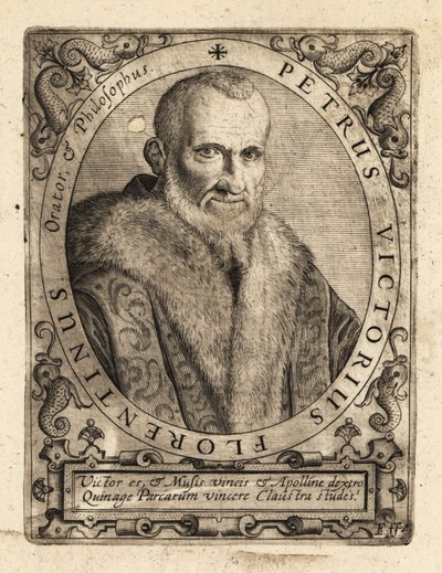 Piero Vettori, italiensk författare. av Theodore de Bry
