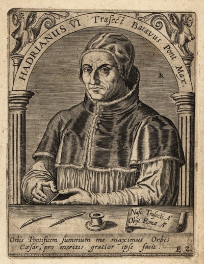 Påven Adrian VI av Theodore de Bry