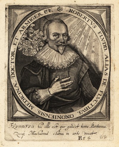 Robert Fludd, engelsk paracelsisk läkare. av Theodore de Bry