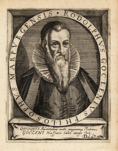 Rudolph Goclenius den äldre, tysk skolastisk filosof. av Theodore de Bry