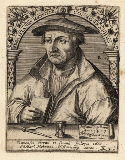 Sebastian Munster, tysk kosmograf. av Theodore de Bry