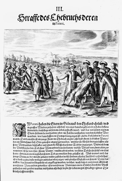 Att avgöra en poäng, 1606 av Theodore de Bry