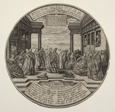 Den venetianska balen. av Theodore de Bry