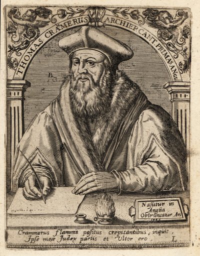 Thomas Cranmer av Theodore de Bry