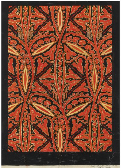 Tapeter design av Theodorus (1866 1951) Nieuwenhuis