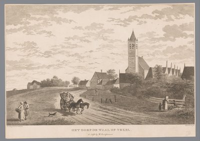 Utsikt över byn De Waal på Texel Byn De Waal på Texel (titel på objekt) av Theodorus de Roode
