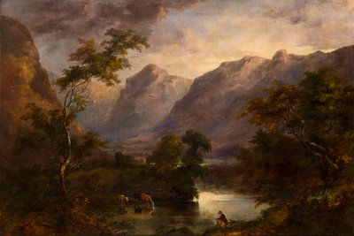 A view of Langdale, c.1827-90 (olja på duk) av Theophil Lindsey Aspland