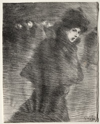 En kvinna som går förbi av Théophile Alexandre Steinlen