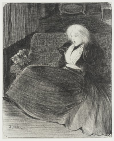 Skör sång av Théophile Alexandre Steinlen