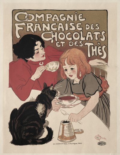 Compagnie Française des Chocolate et des Thés av Théophile Alexandre Steinlen