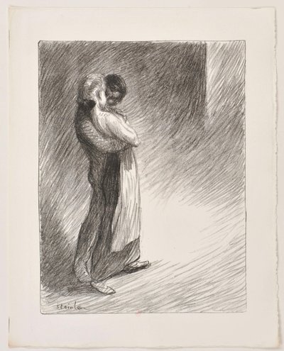 Förortsidyll av Théophile Alexandre Steinlen
