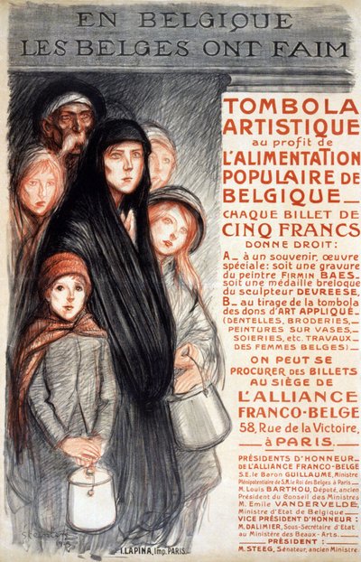 I Belgien är belgarna hungriga av Theophile Alexandre Steinlen