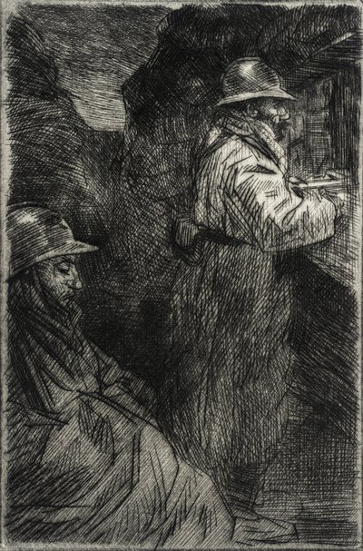 I kasernerna av Théophile Alexandre Steinlen