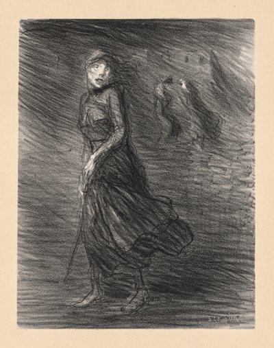 På gatan (Dans la Rue) av Théophile Alexandre Steinlen