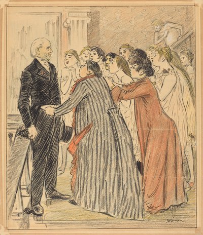 Den gamle dekanens äventyr av Théophile Alexandre Steinlen