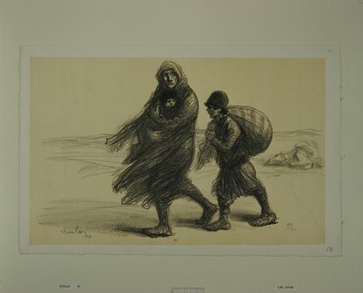 Den serbiska uttåget av Théophile Alexandre Steinlen