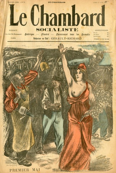Le Chambard Socialiste, nummer 72, Satirical in Colors av Théophile Alexandre Steinlen