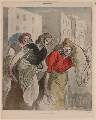 Återkomsten från tvättplatsen av Théophile Alexandre Steinlen