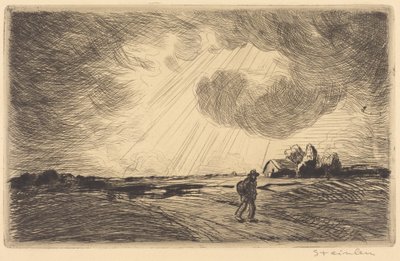 Thunder Storm (Åskväder) av Théophile Alexandre Steinlen