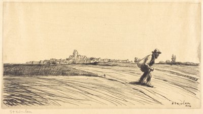 Vagabond med ryggsäck (Le chemineau à la besace) av Théophile Alexandre Steinlen