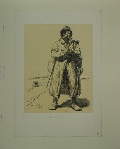 En gammal räv (tryck b) av Théophile Alexandre Steinlen