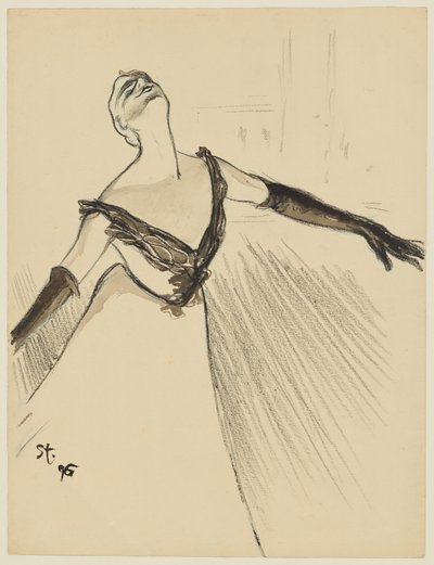 Yvette Guilbert av Théophile Alexandre Steinlen