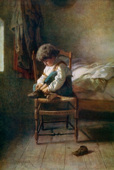 Ensam, 1800-talet, 1912. av Theophile Emmanuel Duverger